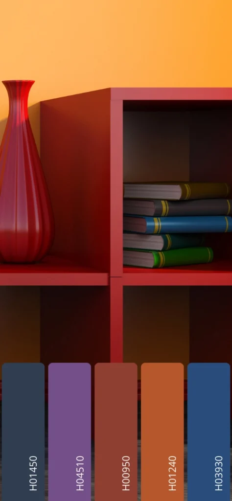Burnt Orange interior moodboard