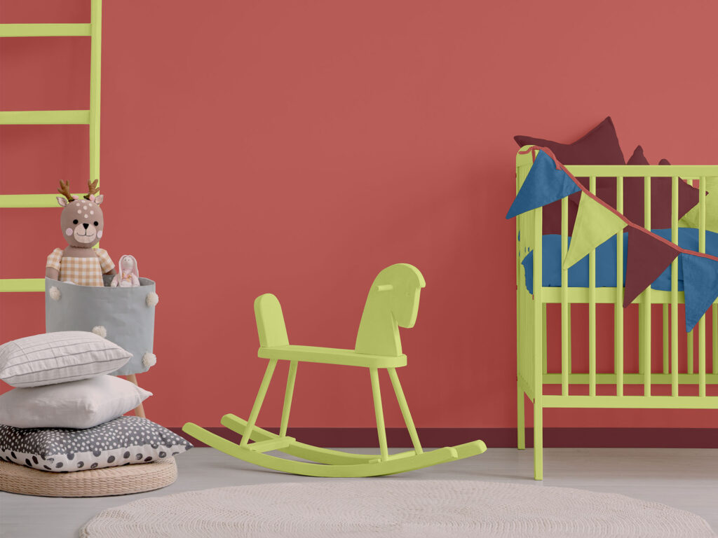 Ontdek de meest geliefde kleuren voor een speelse babykamer in de collectie heldere kleuren van Wijzonol.