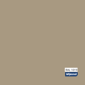 Kleurstaal in de kleur RAL 1019 - verkrijgbaar bij Wijzonol