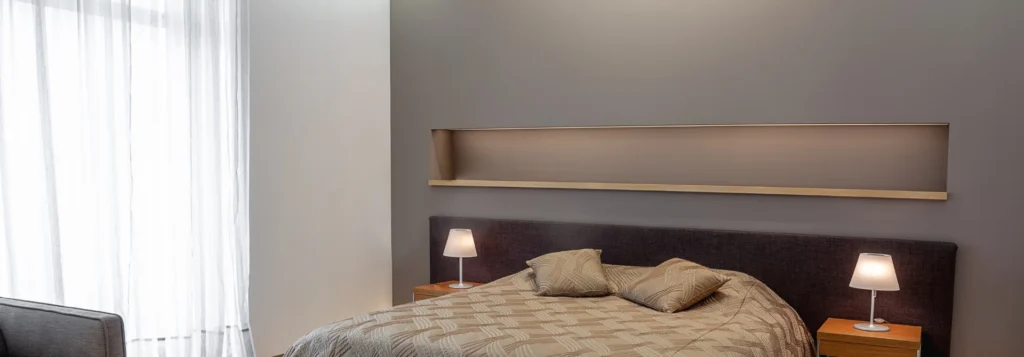 slaapkamer in taupetinten | Wijzonol Verf