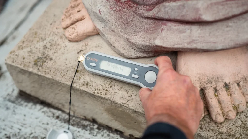 Digitale kleurbepaling met een spectrofotometer.