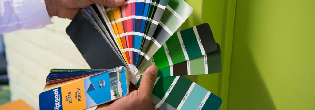 Wijzonol buitenkleuren uit de Wijzonol beste voor buiten kleurenwaaier