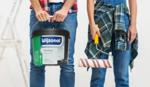 Wijzonol Extramat muurverf met verfroller voor het schilderen van binnenmuren
